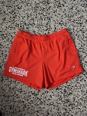 Gymshark Orange Mesh Shorts